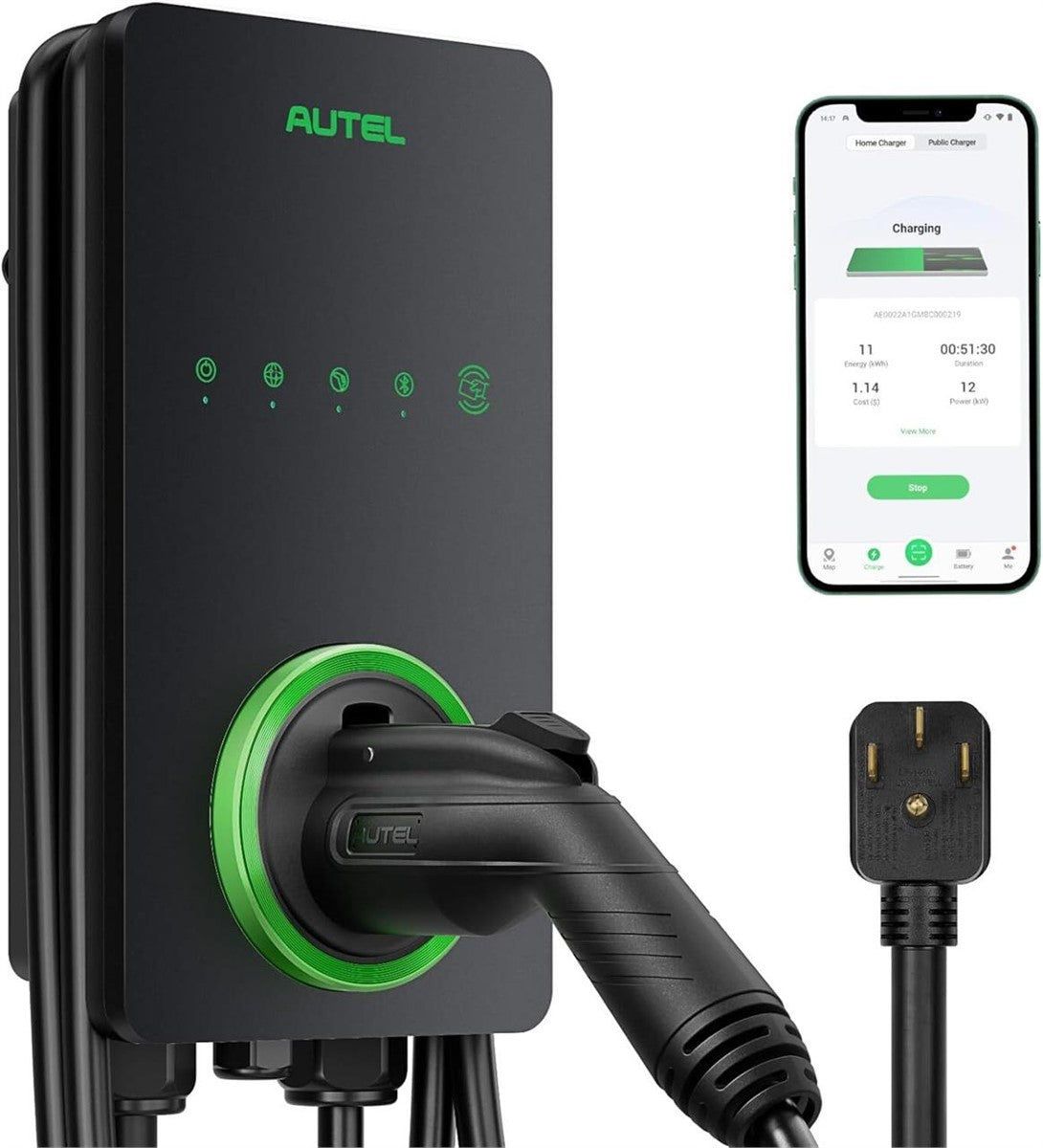Autel Home Smart AI EV Charger 240V 40A