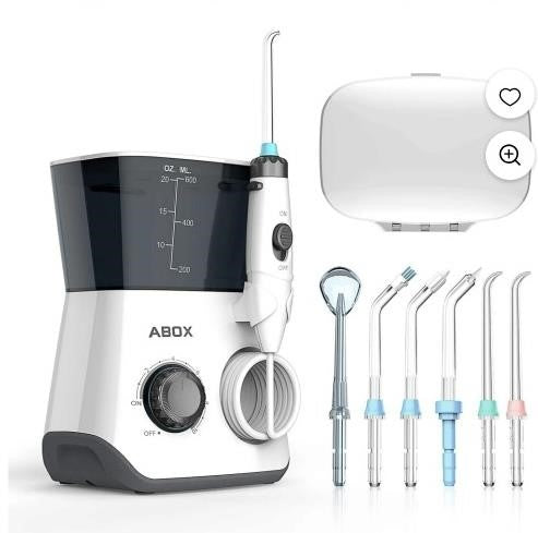 ABOX Oral Irrigator, 600ML, 8 Tips
