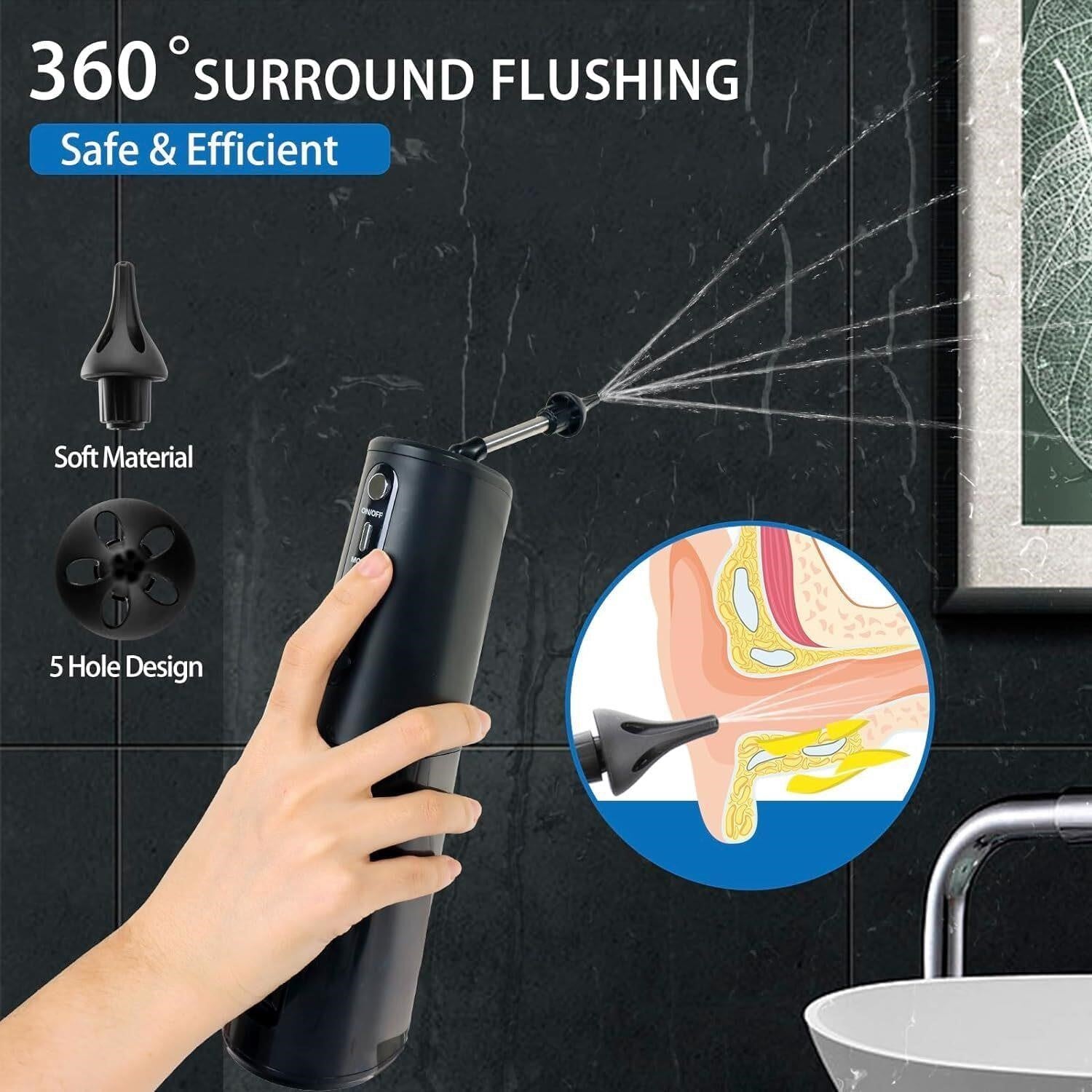 Electric Ear Cleaner Kit with 8 Tips