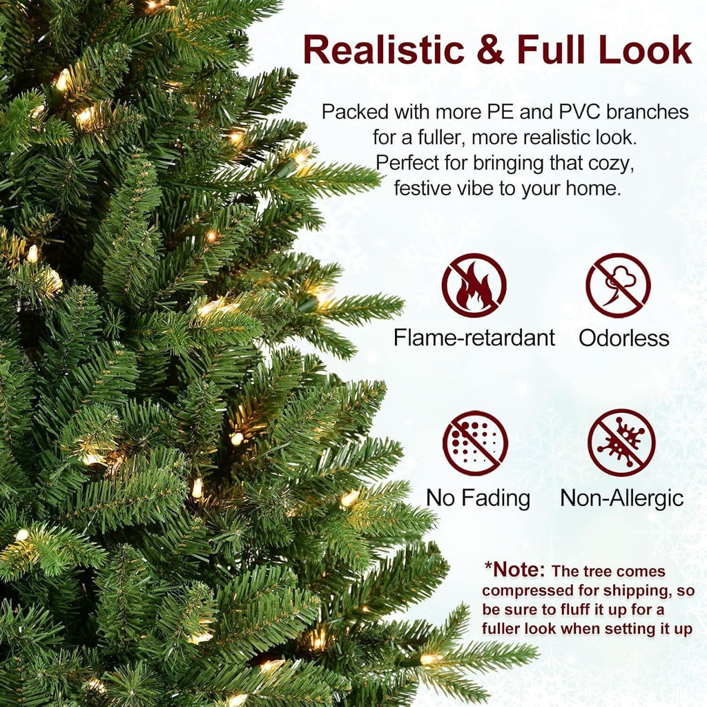 Treepool 6.5 ft Pre-Lit Christmas Tree