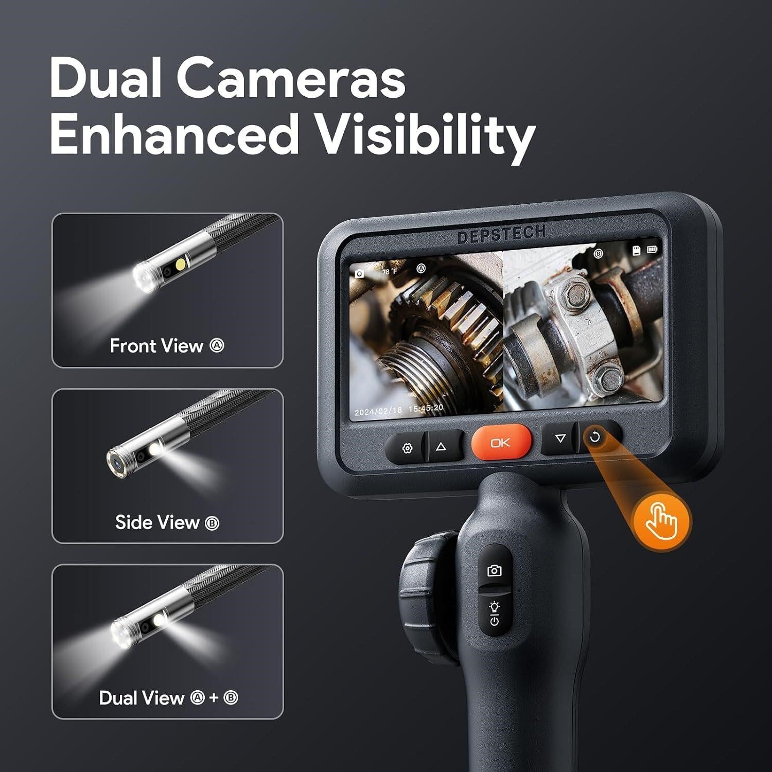 DEPSTECH 10FT Articulating Endoscope