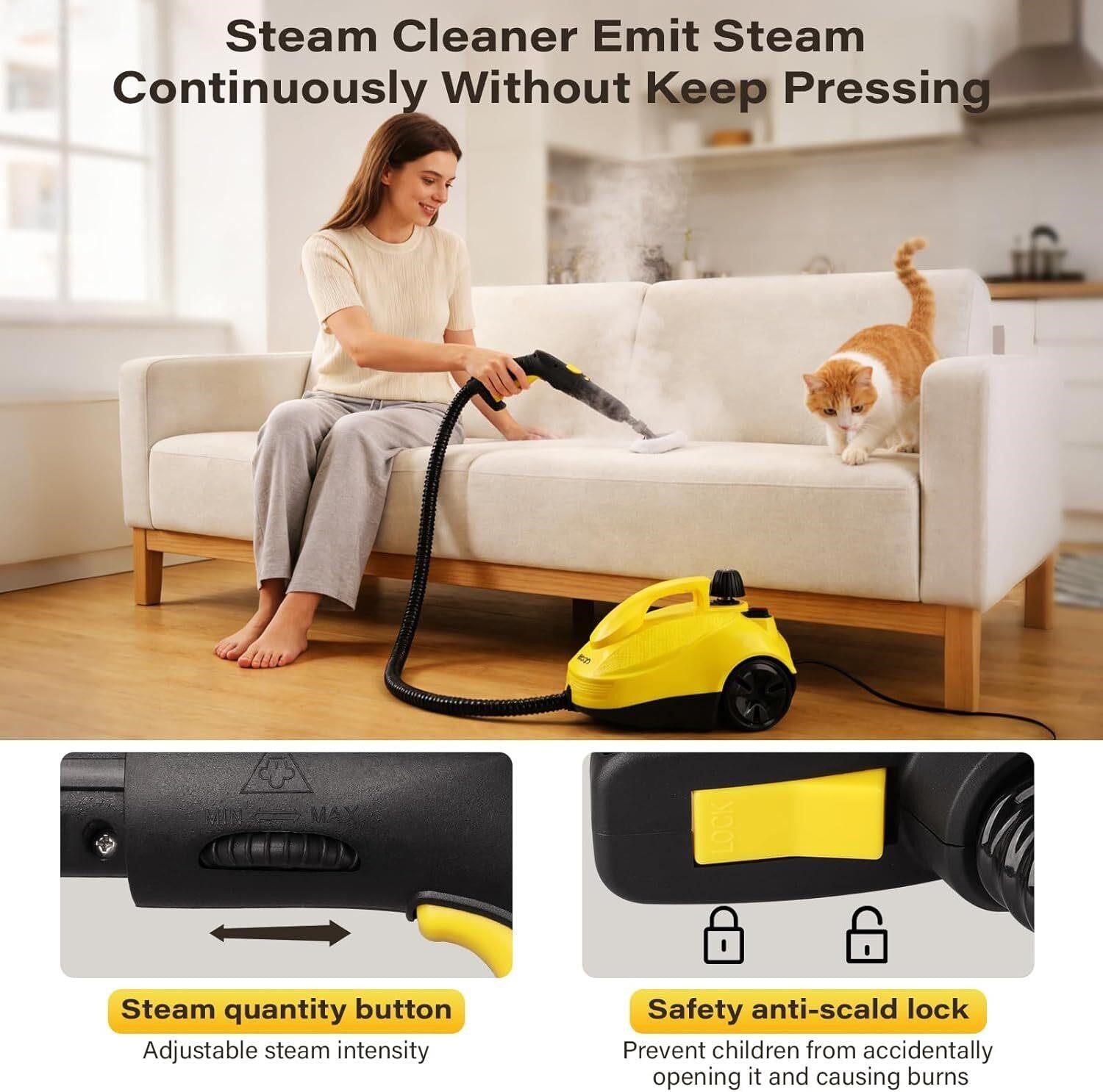1500W Steam Cleaner with Kit